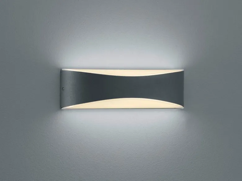 LED Außenwandleuchte KONDA in Anthrazit mit Up- & Downbeleuchtung, IP65