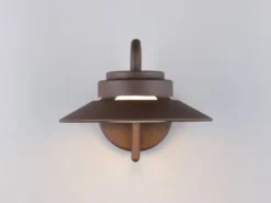 LED Außenwandleuchte Laterne in Rostoptik, Salzluft resistent, Höhe 16,5cm