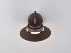 LED Außenwandleuchte Laterne in Rostoptik, Salzluft resistent, Höhe 16,5cm