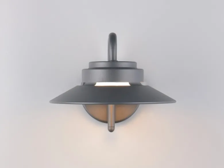 LED Außenwandleuchte Laterne in Anthrazit, Salzluft resistent, Höhe 16,5cm