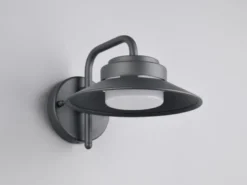 LED Außenwandleuchte Laterne in Anthrazit, Salzluft resistent, Höhe 16,5cm