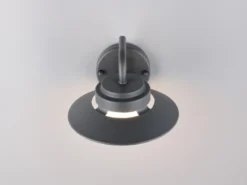 LED Außenwandleuchte Laterne in Anthrazit, Salzluft resistent, Höhe 16,5cm