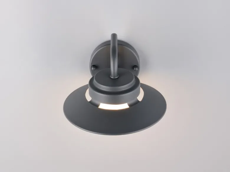 LED Außenwandleuchte Laterne in Anthrazit, Salzluft resistent, Höhe 16,5cm