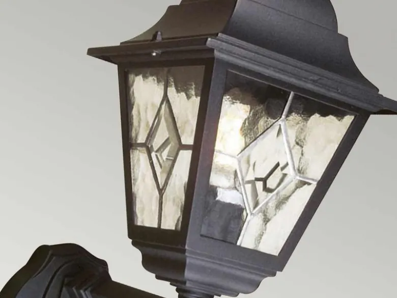 LED Außenwandleuchte Laterne stehend mit Bewegungsmelder, Höhe 47cm