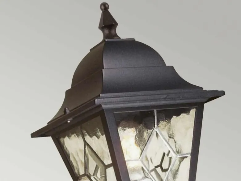 LED Außenwandleuchte Laterne stehend mit Bewegungsmelder, Höhe 47cm