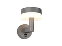 LED Außenwandleuchte MACKENZIE mit Bewegungsmelder in Anthrazit, Höhe 22cm
