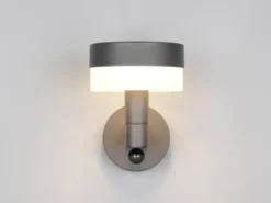 LED Außenwandleuchte MACKENZIE mit Bewegungsmelder in Anthrazit, Höhe 22cm