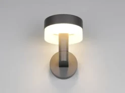 LED Außenwandleuchte MACKENZIE aus Aluminium in Anthrazit, H: 22cm
