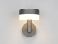 LED Außenwandleuchte MACKENZIE aus Aluminium in Anthrazit, H: 22cm