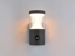 LED Außenwandleuchte mit Bewegungsmelder TAGUS Reihenschaltung geeignet H: 24cm