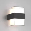 LED Außenwandleuchte MOLINA eckig UP and DOWN Anthrazit 13x9cm