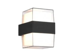 LED Außenwandleuchte MOLINA eckig UP and DOWN Anthrazit 13x9cm