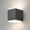 LED Außenwandleuchte MONZA Aluminium in Anthrazit, 2x 6 W, 1100 Lm, IP54