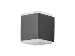 LED Außenwandleuchte MONZA Aluminium in Anthrazit, 2x 6 W, 1100 Lm, IP54