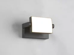 LED Außenwandleuchten 2er SET aus Aluminium in Anthrazit, Breite 20cm