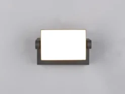 LED Außenwandleuchten 2er SET aus Aluminium in Anthrazit, Breite 20cm