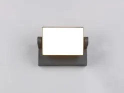 LED Außenwandleuchten 2er SET aus Aluminium in Anthrazit, Breite 20cm