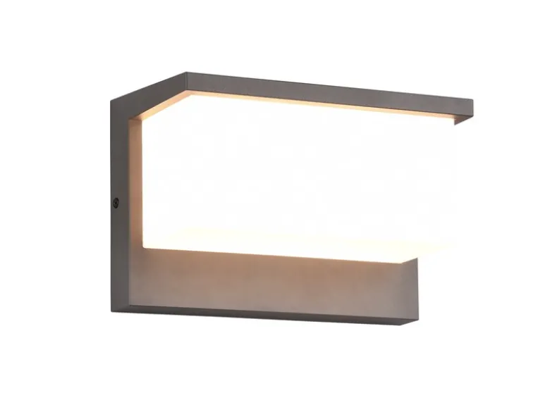 LED Außenwandleuchte NESTOS in Anthrazit & Weiß, Breite 23cm