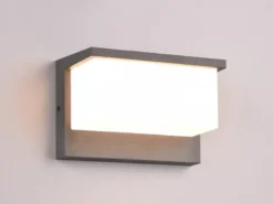 LED Außenwandleuchte NESTOS in Anthrazit & Weiß, Breite 23cm