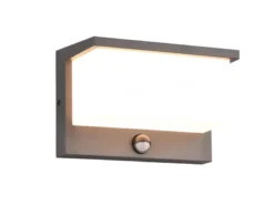LED Außenwandleuchte NESTOS mit Bewegungsmelder, Breite 23cm