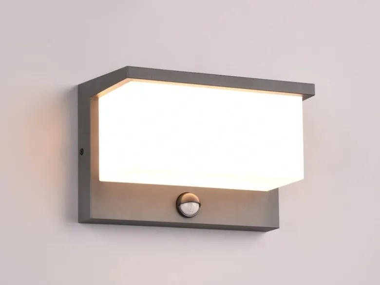 LED Außenwandleuchte NESTOS mit Bewegungsmelder, Breite 23cm