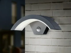 LED Außenwandleuchte OHIO Downlight mit Bewegungsmelder in Anthrazit IP54