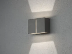 LED Außenwandleuchte PAVIA aus ALU in Anthrazit Up and Down, IP54 ,11,5cm hoch