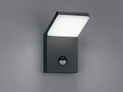 LED Außenwandleuchte PEARL mit Bewegungsmelder, Anthrazit Höhe 16cm