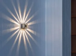 LED Außenwandleuchte PESCARA eckig, Alu anthrazit, 300 Lumen, IP54
