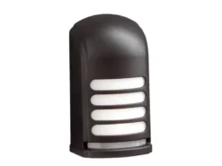 LED Außenwandleuchte PRATO mit Bewegungsmelder & Batterie, Schwarz H: 13cm
