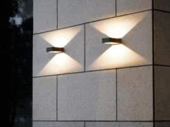 LED Außenwandleuchte RENO in Anthrazit - Außenbeleuchtung für Haus & Garten