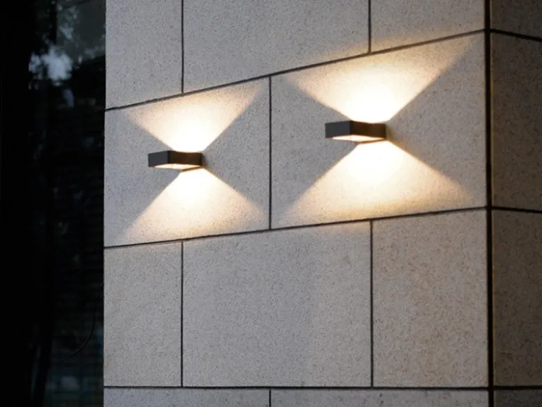 LED Außenwandleuchte RENO in Anthrazit - Außenbeleuchtung für Haus & Garten