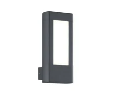 LED Außenwandleuchte RHINE aus Aluminium Anthrazit, Höhe 25cm