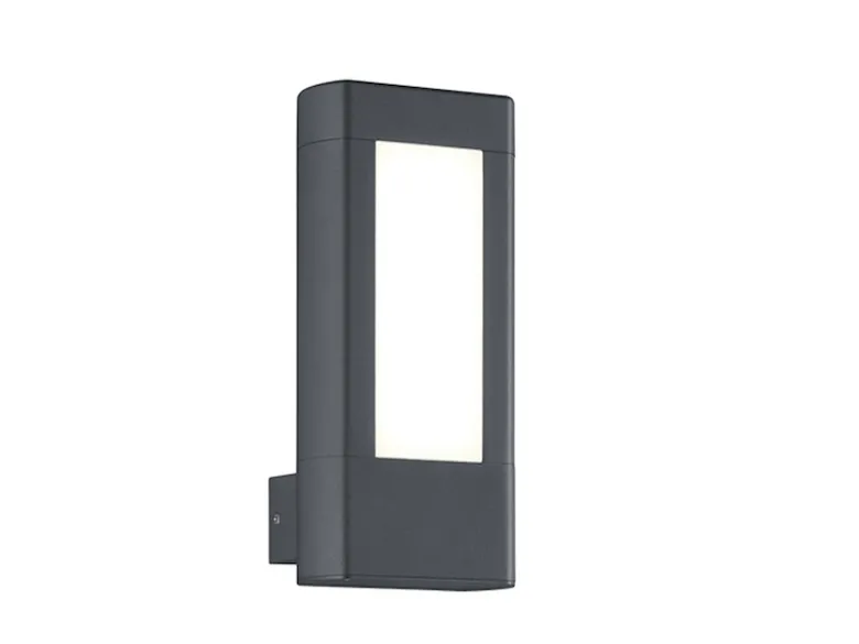 LED Außenwandleuchte RHINE aus Aluminium Anthrazit, Höhe 25cm