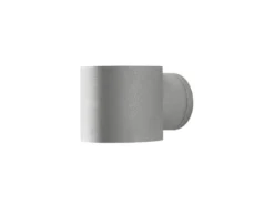 LED Außenwandleuchte runder Wandspot Up-Down, Höhe 9cm, Grau