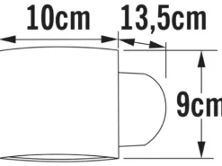 LED Außenwandleuchte runder Wandspot Up-Down, Höhe 9cm, Weiß