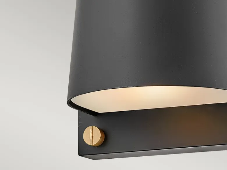 LED Außenwandleuchte SCOUT Downlight Schwarz, Höhe 16,5cm