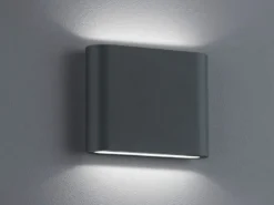 LED Außenwandleuchte THAMES Up and Down Light in Anthrazit, Breite 11,5cm
