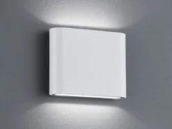 LED Außenwandleuchte THAMES Up and Down Light in Weiß, Breite 11,5cm