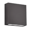 LED Außenwandleuchte THAMES Up Down in Anthrazit, IP54, Breite 14cm