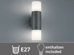LED Außenwandleuchte Up and Down in Anthrazit E27, Höhe 33cm