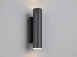 LED Außenwandleuchte Up and Down Anthrazit, Höhe 23cm