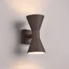 LED Außenwandleuchte Up and Down in Rostoptik, Höhe 20cm