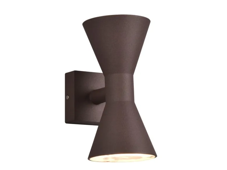 LED Außenwandleuchte Up and Down in Rostoptik, Höhe 20cm