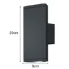 LED Außenwandleuchte Up-Down Light, IP54, Anthrazit - 2er Set