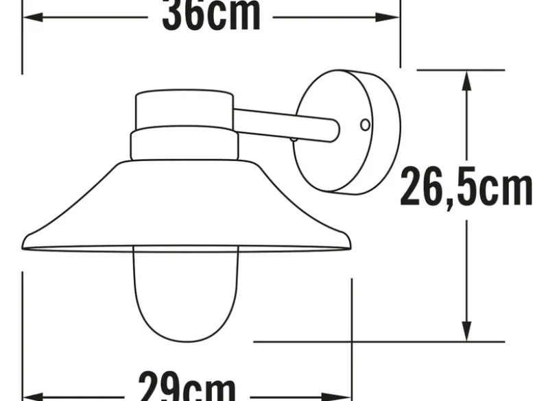 LED Außenwandleuchte VEGA Aluminium Weiß & Klarglas, Höhe 26,5cm