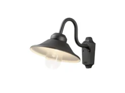 LED Außenwandleuchte VEGA im Landhausstil Schwarz, Höhe 30cm