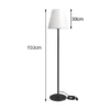 LED Aussenstehleuchte mit 3m Kabel für Garten & Terrasse, IP65 - 150cm hoch