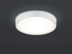 LED Bad Deckenleuchte CLARIMO in Weiß IP44, Ø 33cm