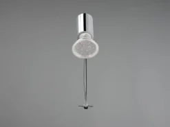 LED Badezimmerlampe in Chrom für Spiegelschrank mit schwenkbarem Spot